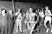 Abebe Bikila was the first Ethiopian to win the marathon at the 1960 Olympic Games in Rome. He ran barefoot.