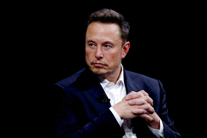 Elon Musk during the Viva Technology show in Paris on June 16, 2023.