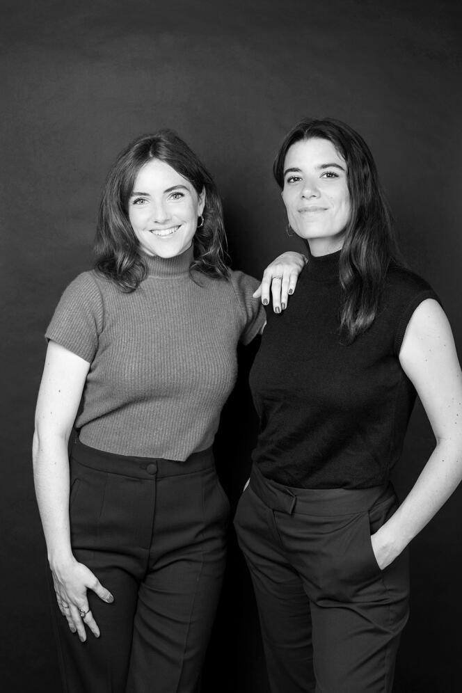 Léa Egger et Julie Zimmerman, fondatrices de la marque Pardi, en 2023, à Paris.