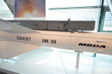 Un missile Exocet dans l’usine MBDA de Bourges, le 20 mars 2023.