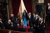 La présidente (Renaissance) de l’Assemblée nationale, Yaël Braun-Pivet, au château de Versailles, le 4 mars 2024. 