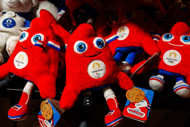 The official Olympic mascots of the Paris 2024 Olympic and Paralympic Games, in Paris on December 15, 2023.