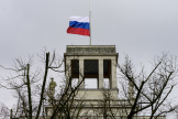 L’ambassade de Russie à Berlin (Allemagne), le 24 mars 2024.
