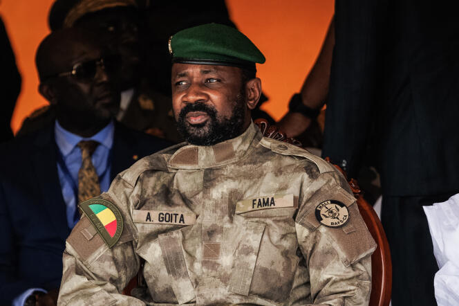 Le colonel Assimi Goïta, à Bamako, le 22 septembre 2022.