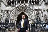 L’ancien trader Tom Hayes devant la cour royale de justice, à Londres, le 14 mars 2024.  