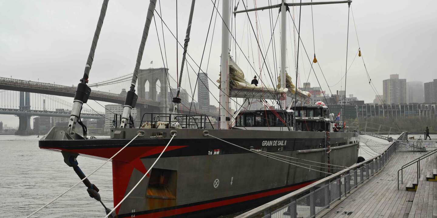  Grain de Sail II  : le nouveau cargo à voile breton a effectué sa première traversée transatlantique, entre Saint-Malo et New York