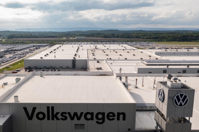 L’usine Volkswagen de Chattanooga (Tennessee, Etats-Unis), le 19 avril 2024.
