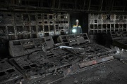 A burnt-out control room in a power plant destroyed after an attack, Ukraine, April 19, 2024.