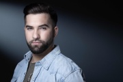French singer Kendji Girac poses during a photo session in Paris on March 22, 2021.