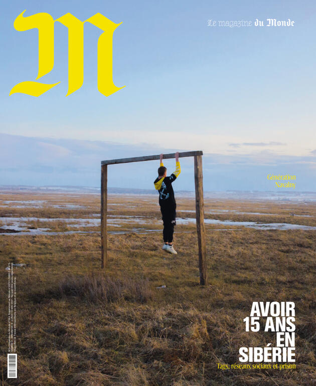 Pacha, alors âgé de 18 ans, à Kansk (Russie), en couverture de « M Le magazine du Monde », publié le 8 mai 2021.