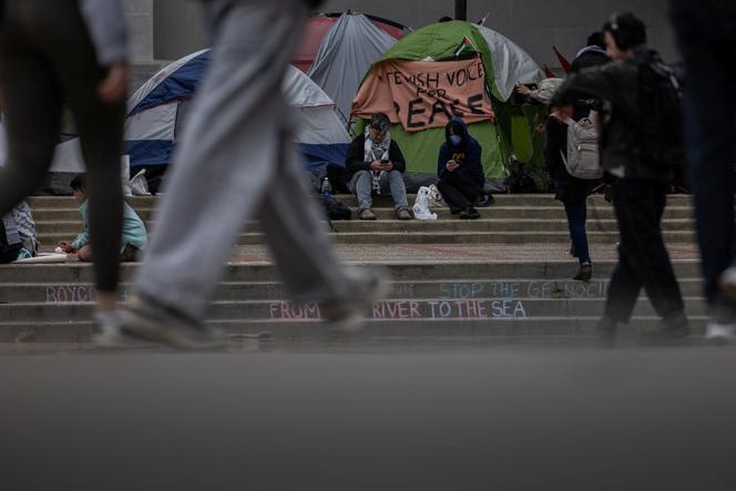 Sur le campus de Berkeley (Californie), le 23 avril 2024. 