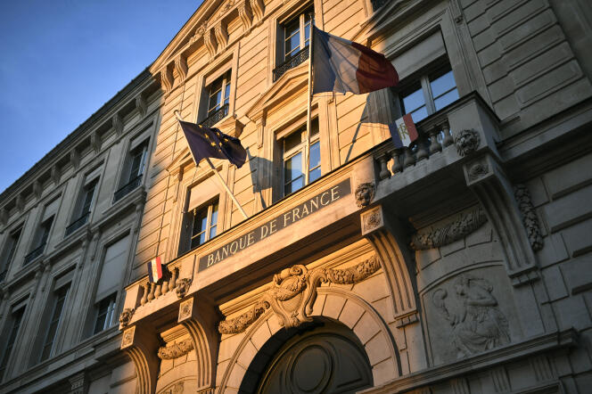La façade du bâtiment de la Banque de France à Paris, le 15 janvier 2020.