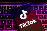 Le logo de TikTok, le 22 août 2022. 