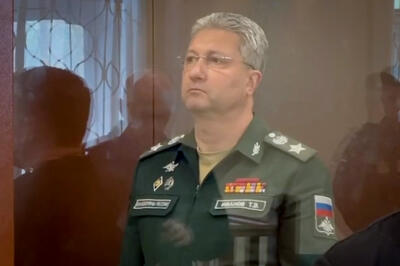 Timour Ivanov, vice-ministre russe de la défense, dans un tribunal de Moscou, le 24 avril 2024.