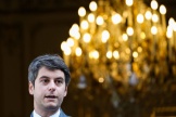 Le premier ministre français Gabriel Attal, à l’Hôtel de Matignon à Paris, le 25 avril 2024.