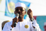 The interim president, Mahamat Idriss Déby, in N'Djamena, Chad, on April 14, 2024.
