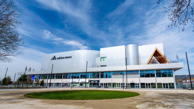 L’Adidas Arena, à la porte de la Chapelle, à Paris, en mars 2024.