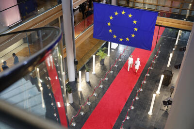 Au Parlement européen à Strasbourg, le 24 avril 2024.