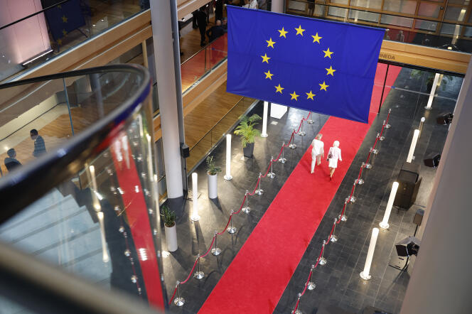 Au Parlement européen à Strasbourg, le 24 avril 2024.