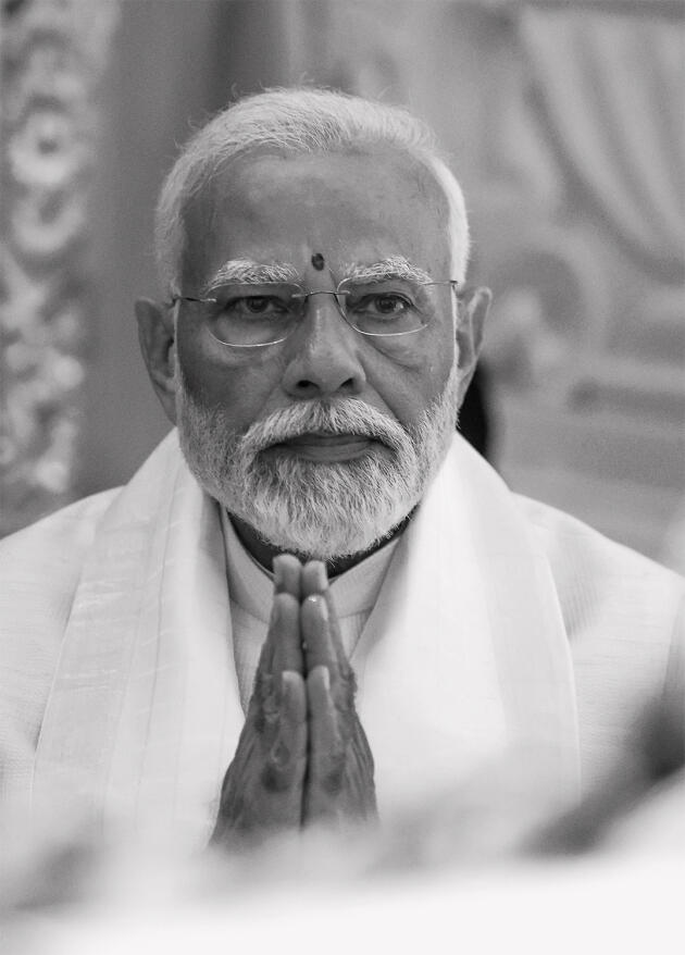 Le chef du gouvernement indien, Narendra Modi, le 22 janvier 2024.