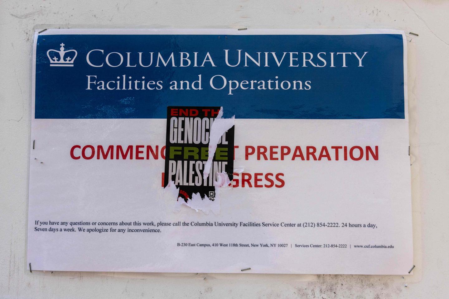 Columbia University cancels graduation ceremony due to Gaza protests