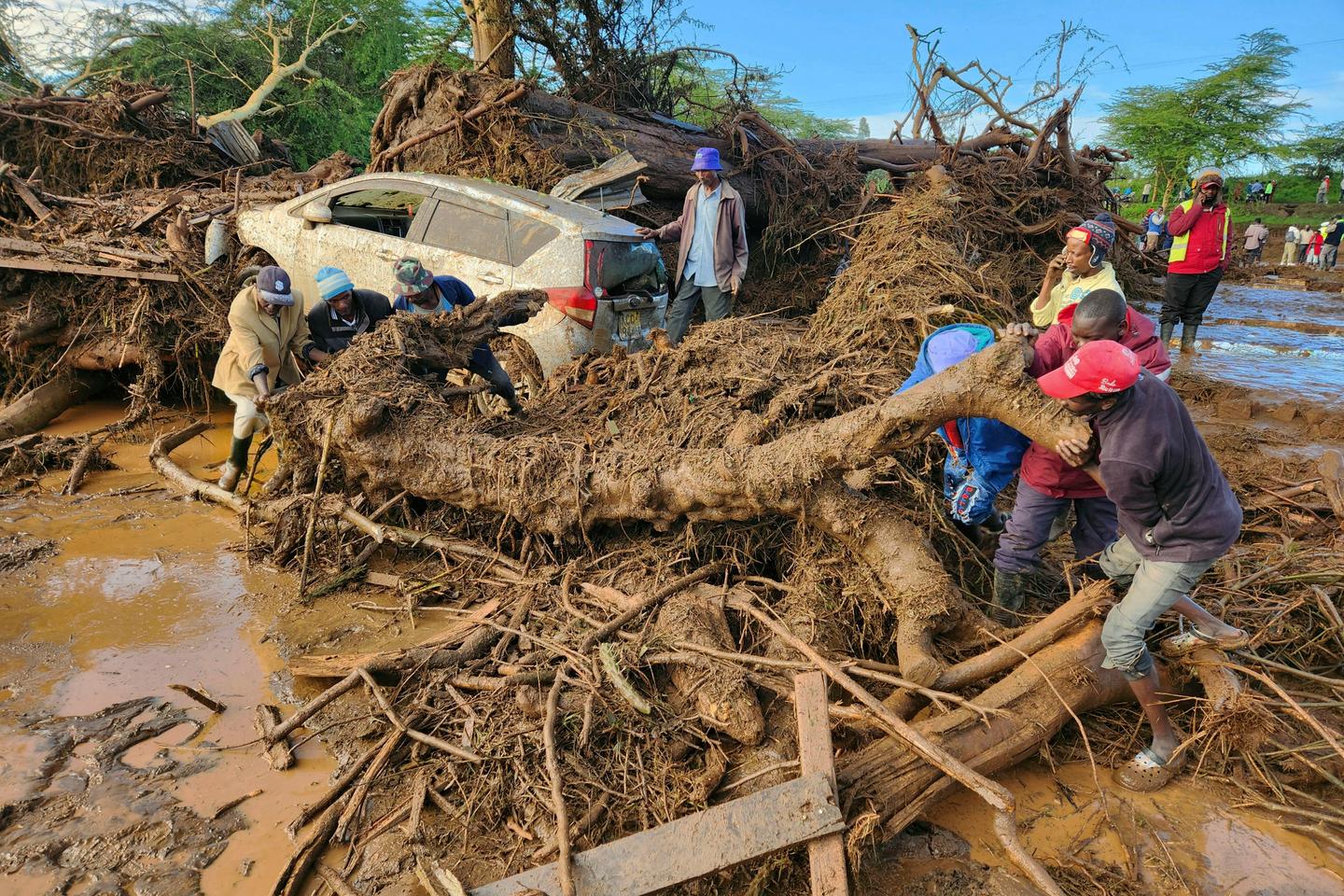 Dam bursts in Kenya as death toll from rains and floods continue to rise