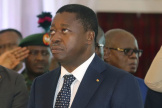 Le président du Togo, Faure Gnassingbé, le 24 février 2024, à Abuja (Nigeria).