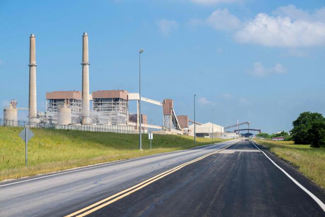 The Twin Oaks coal-fired power plant in Robertson County, Texas, on April 29, 2024.