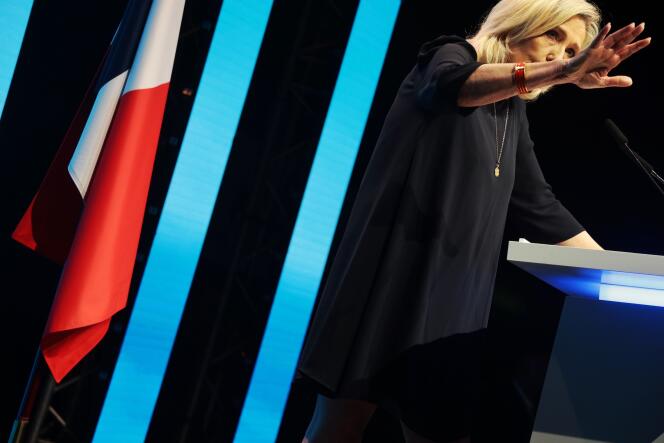 Discours de Marine Le Pen à Perpignan le 1ᵉʳ mai 2024.