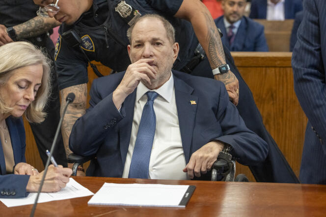 Harvey Weinstein en el tribunal penal de Manhattan, 1 de mayo de 2024. 