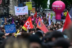 Une manifestation du 1er-Mai à Nantes, le 1er mai 2024. 