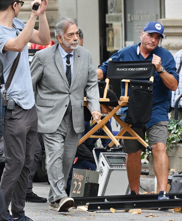 Francis Ford Coppola on the set of "Megalopolis," Atlanta Studios, November 2022.