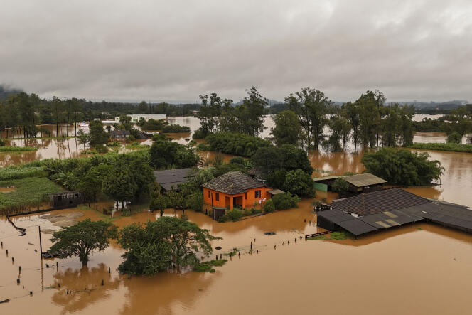 A Capela de Santana, après des inondations, dans l’Etat du Rio Grande do Sul, au Brésil, le 2 mai 2024.