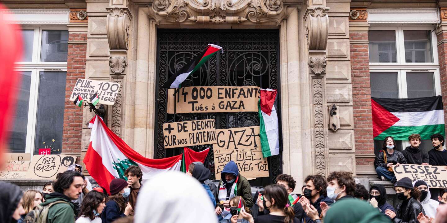 A Lille, des étudiants de l’IEP et de l’ESJ poursuivent la mobilisation en soutien aux Palestiniens