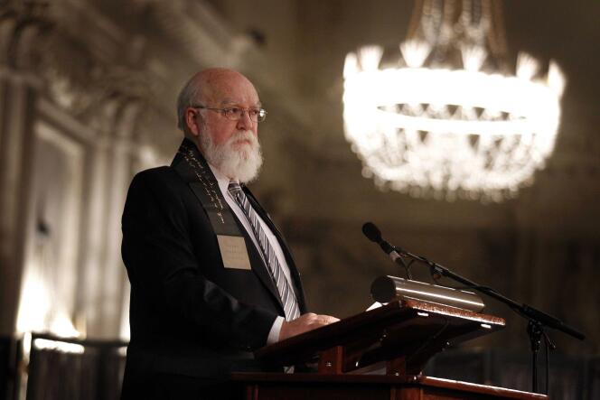 美国哲学家 Daniel Dennett，阿姆斯特丹，2012 年 11 月 14 日。