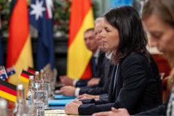La ministre des affaires étrangères allemande, Annalena Baerbock, en visite en Australie, le 3 mai 2024.