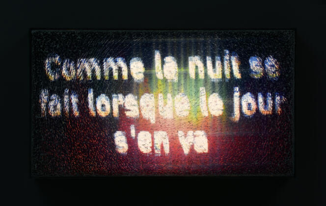 « Comme le jour se fait lorsque la nuit s’en va », de Joana Hadjithomas et Khalil Joreige, à la galerie In Situ, à Romainville (Seine-Saint-Denis).
