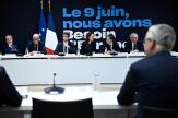 Elections européennes : le camp Macron présente un programme de 48 propositions et une liste dominée par les sortants