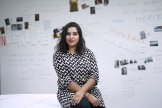 Nassira El Moaddem le 14 septembre 2016, lorsqu’elle était directrice du Bondy Blog.