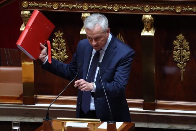 Bruno Le Maire lors du débat d’orientation et de programmation sur les finances publiques, organisé à l’Assemblée nationale, le 29 avril 2024.