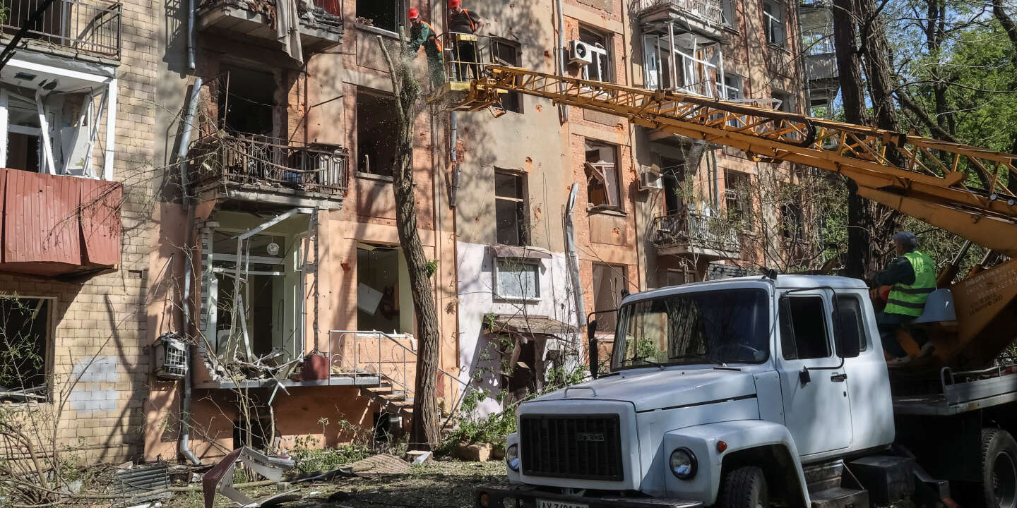 The city of Kharkiv was again targeted by Russian airstrikes