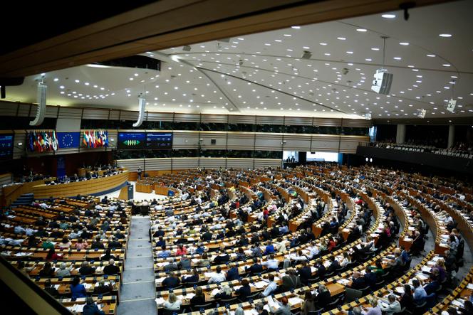 Le Parlement européen, à Bruxelles, le 11 avril 2024.