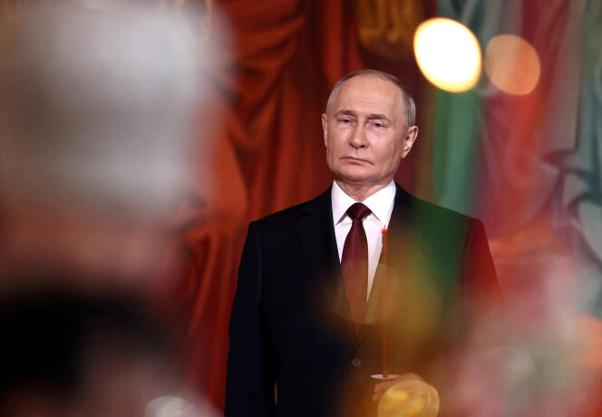 Le président russe Vladimir Poutine, à Moscou, Russie, le 5 mai 2024.