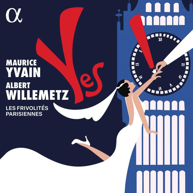 Pochette de l’album « Yes ! », de Maurice Yvain par Les Frivolités parisiennes.