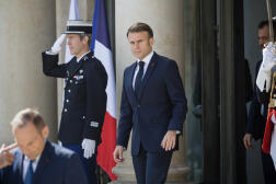 Emmanuel Macron au Palais de l’Elysée à Paris, le 6 mai 2024. 