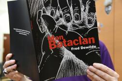 Couverture de la bande dessinée « Mon Bataclan » de Fred Dewilde, à Paris, le 20 octobre 2016. 
