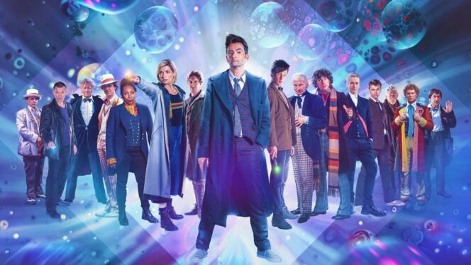 De nombreux acteurs ont interprété le rôle du Docteur dans la série « Doctor Who ». Ici, au premier plan, David Tennant, qui a joué le dixième Docteur.