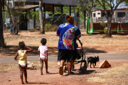 Binjari, an Aboriginal community on the outskirts of the town of Katherine, Northern Territory, Australia, August 2023.