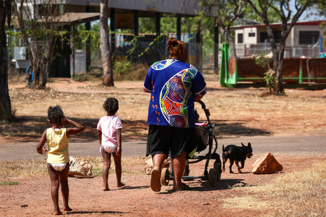 A Binjari, une communauté aborigène située à la périphérie de la ville de Katherine, dans le Territoire du Nord (Australie), en août 2023.