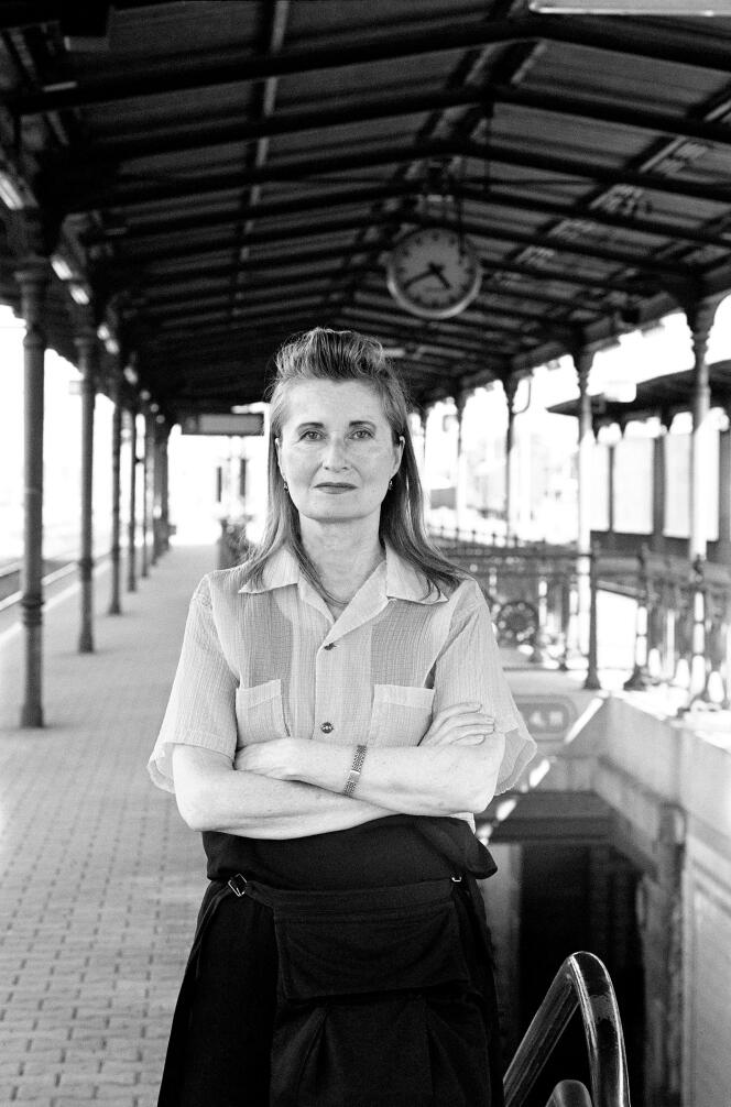 Portrait d’Elfriede Jelinek. Image extraite du documentaire « Elfriede Jelinek. La langue à bras-le-corps », de Claudia Müller.